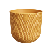 Vaso Jazz Round Mini D 9 x H 9 cm Giallo Ambra ELHO