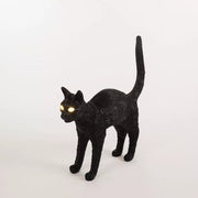 Lampada da Tavolo Ricaricabile Gatto Jobby Nero 46x12x20,7 cm SELETTI - immagine 1