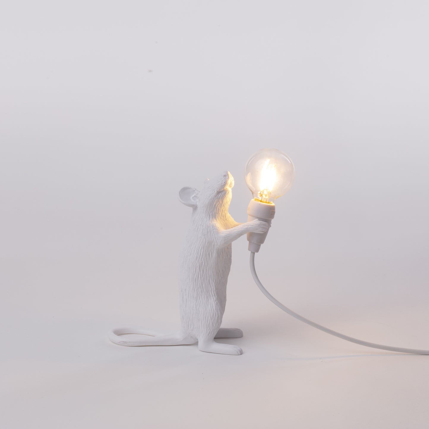 Lampada Mouse Step 6x13,3 h.14,5 cm Bianca SELETTI