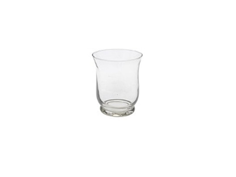 PORTA CANDELA TRASPARENTE 11CM IN VETRO
