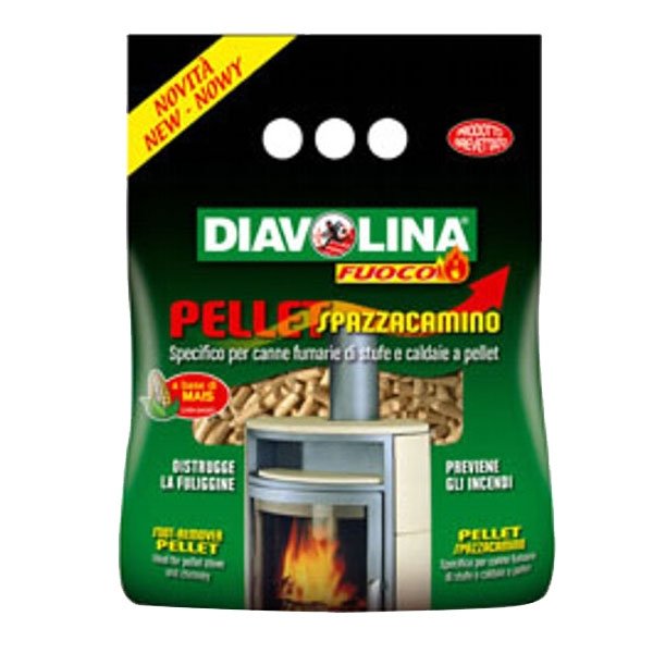 PULITORE SPAZZACAMINO PELLET KG 1,5 DIAVOLINA