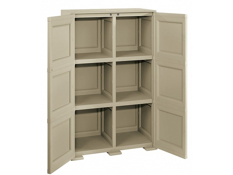 ARMADIO 2 ANTE,3 MODULI CON PUNTALE,FINITURA LEGNO TALPA