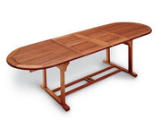 TAVOLO OVALE ESTENSIBILE PEONIA 150/200X96 CM IN KEROUING