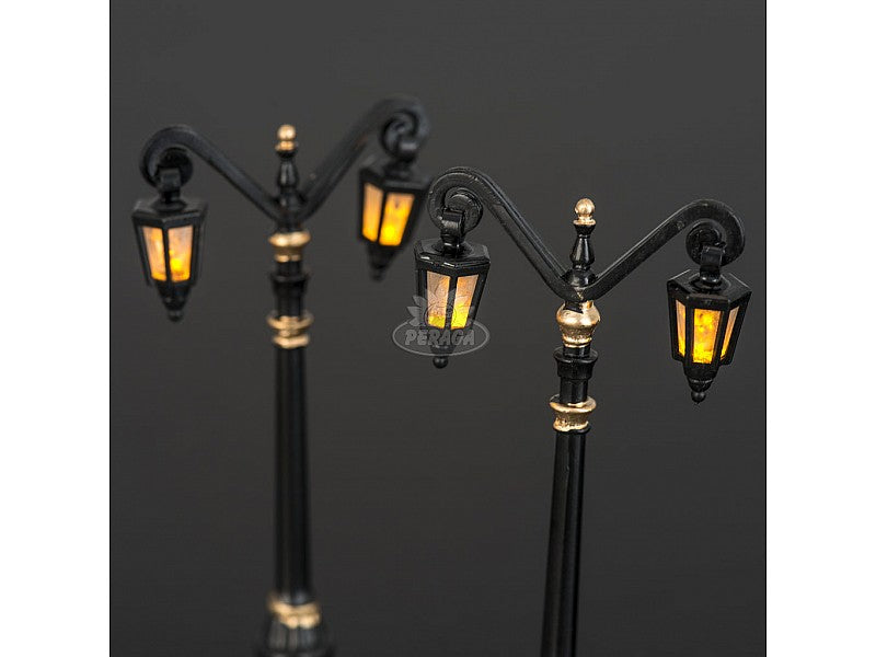 SET 2 LAMPIONI CON LUCE A BATTERIA H 10 CM PER PRESEPE