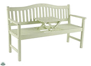 PANCA IN LEGNO VERDE 160X62X95H CON TAVOLINO BIZZOTTO