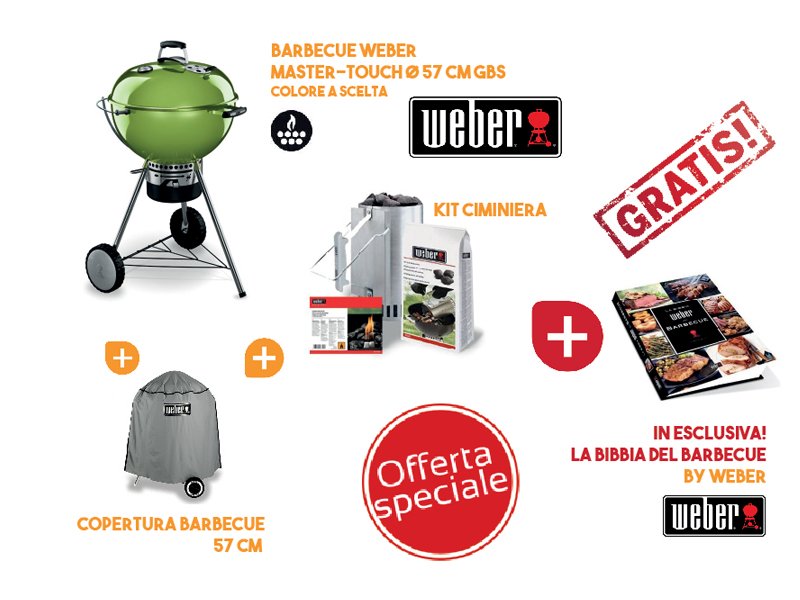 MASTER TOUCH 57 VERDE  + OMAGGIO LA BIBBIA DEL BBQ