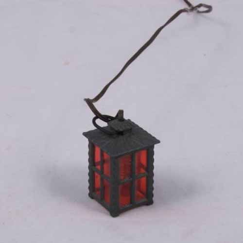 LAMPIONE IN METALLO LUCE ROSSA 3,5V