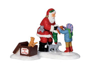 BABBO NATALE CON BIMBI - SANTA AND KITTENS, SET OF 2