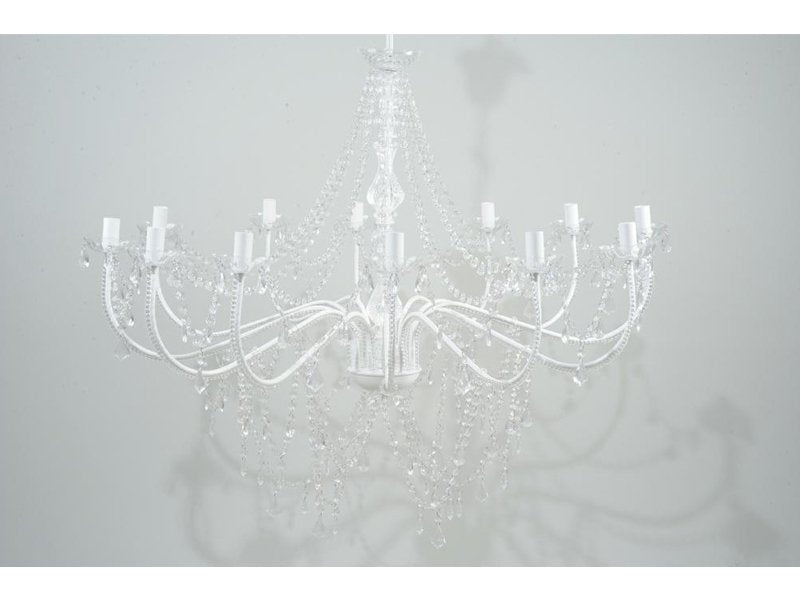 LAMPADARIO 12 BRACCIA D.110 BIANCO