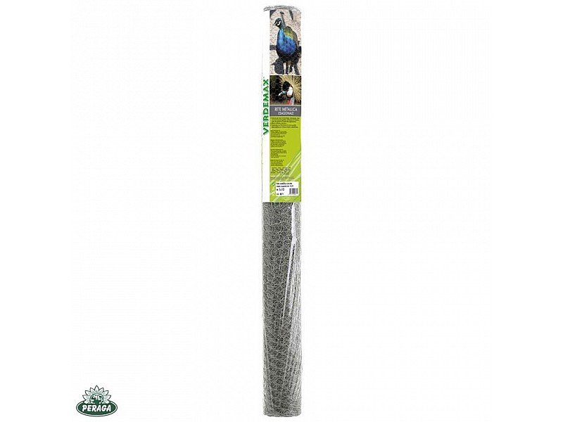 RETE METALLICA PER RECINTI ESAGONALE ZINCATA MAGLIA 19X19 MM-H1X