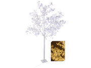ACERO BIANCO CON 320LED 250CM BIANCO CALDO