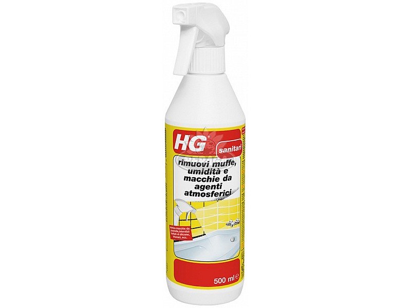 HG RIMUOVI MUFFE, UMIDITà E MACCHIE DA AGENTI ATMOSFERICI 500 ML