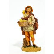 PASTORE CON CARILLON 12CM IN RESINA (F-52)
