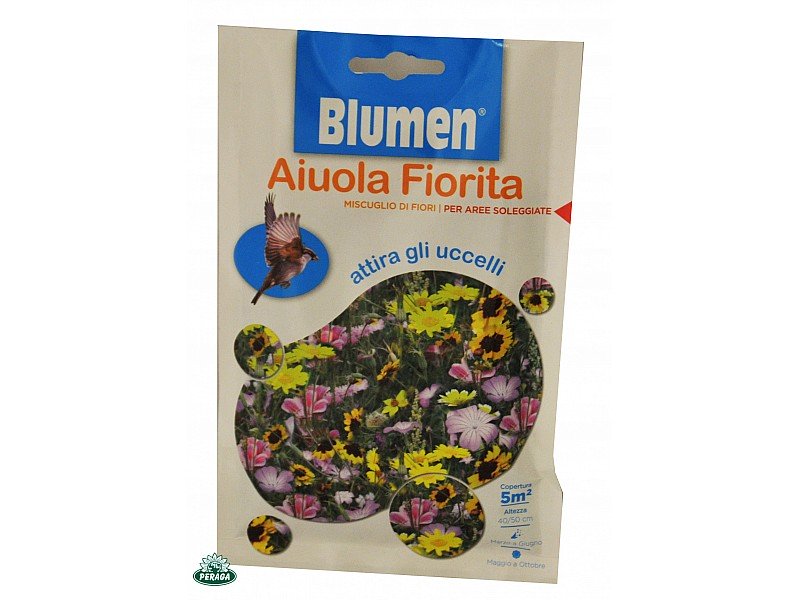 BUSTINA CON SEMI IN MISCUGLIO DI FIORI ATTIRA UCCELLI SELVATICI