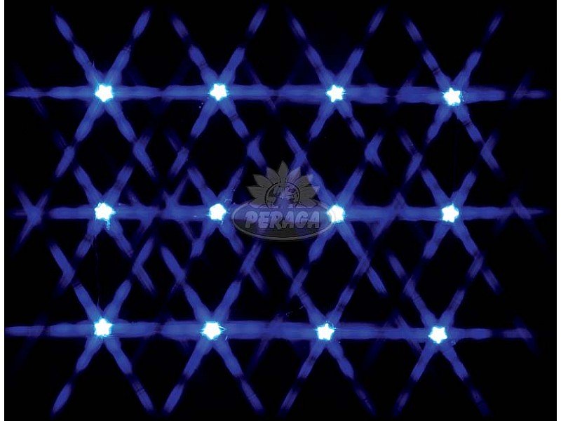 LUCE BLU A STELLA -  12 LIGHTED STAR STRING BLUE