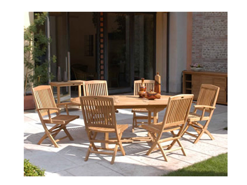 TAVOLO OVALE  150/200X90 TEAK ESTERNO