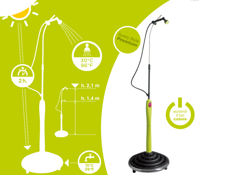 DOCCIA SOLARE SUNNY STYLE PREMIUM VERDE