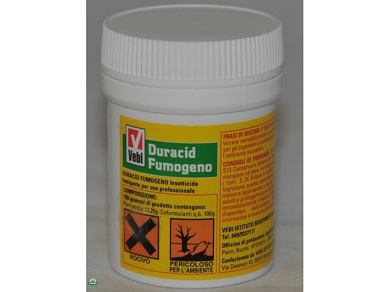 INSETTICIDA FUMIGANTE DURACID PER USO PROFESSIONALE 11G