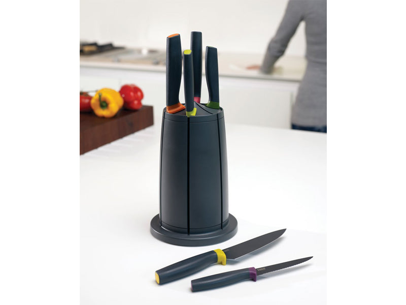 CAROUSEL SET COLTELLI ELEVATE GRIGIO GIREVOLE