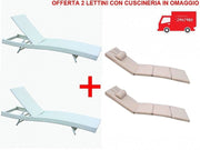 OFFERTA 2 LETTINI BIANCHI COMPLETI DI CUSCINERIA