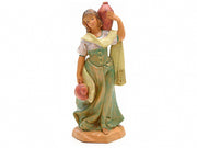 DONNA CON ANFORE 12CM IN RESINA (F-93)