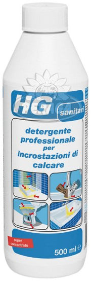 HG DETERGENTE PROFESSIONALE PER INCROSTAZIONI DI CALCARE 500 ML