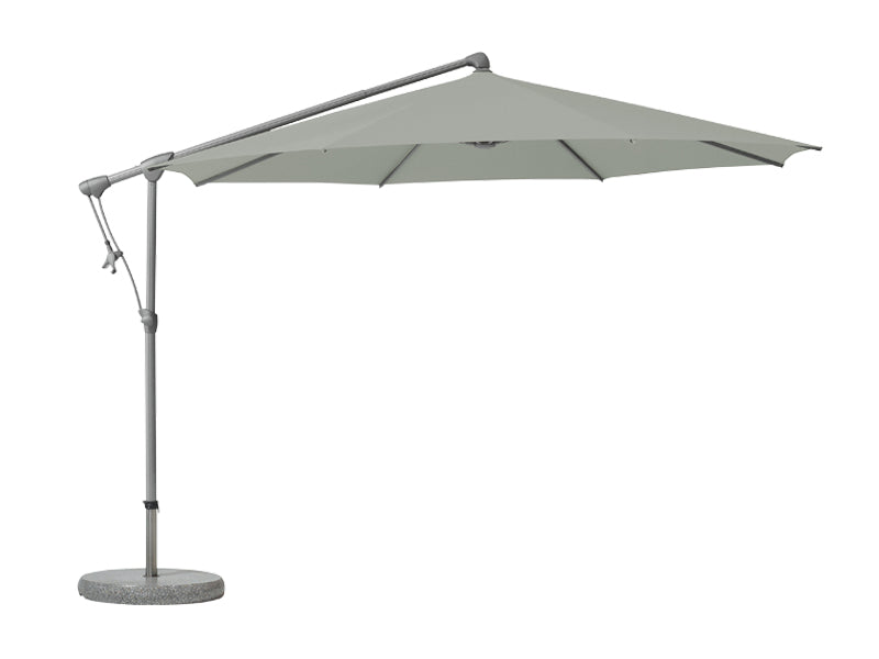 OMBRELLONE ROTONDO SUNWING C+ 300CM TORTORA CON BASE GLATZ