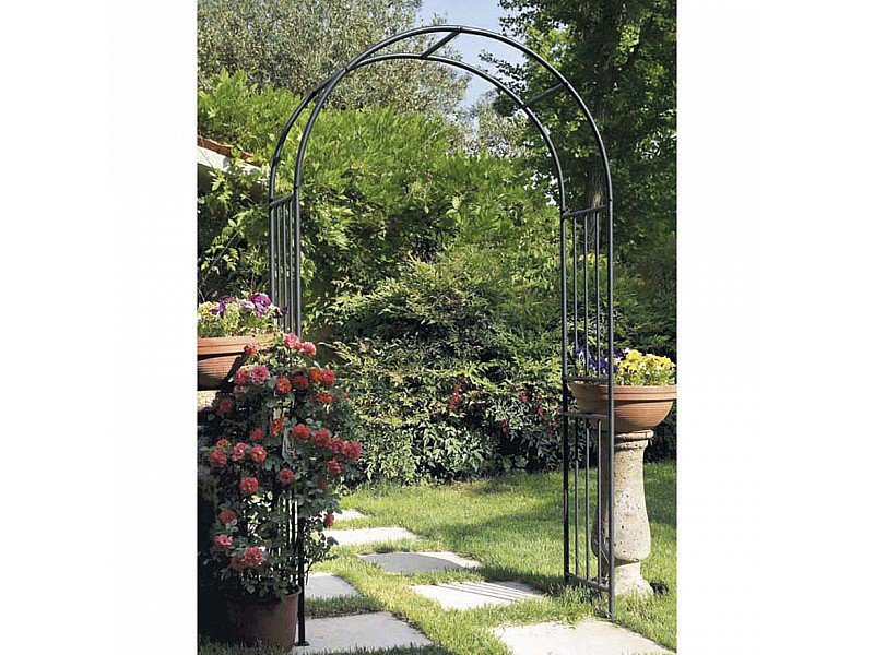 ARCO IN FERRO ANTRACITE PER RAMPICANTI CM 120X40XH219