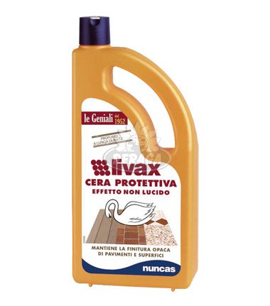 CERA PROTETTIVA PER PAVIMENTI EFFETTO NON LUCIDANTE LIVAX 1 LT