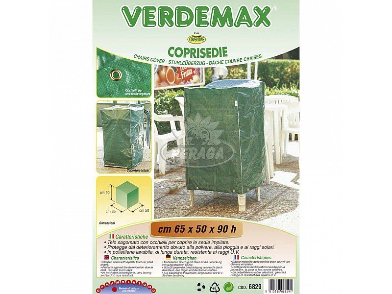 COPERTURA IMPERMEABILE PER SEDIE CM 65X50XH90