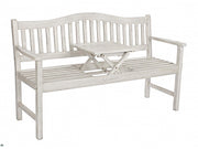 PANCA IN LEGNO BIANCA 160X62X95H CON TAVOLINO BIZZOTTO