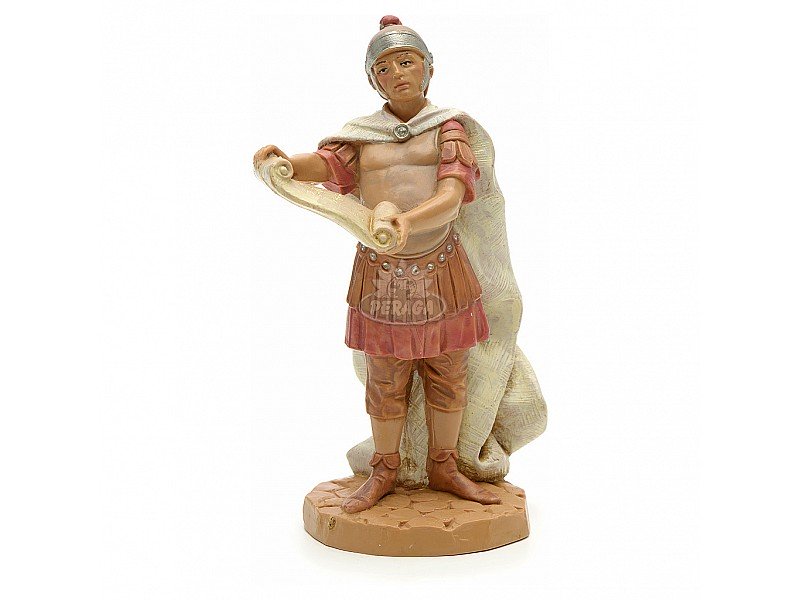 SOLDATO ROMANO CON PERGAMENA 12 CM (F-25)