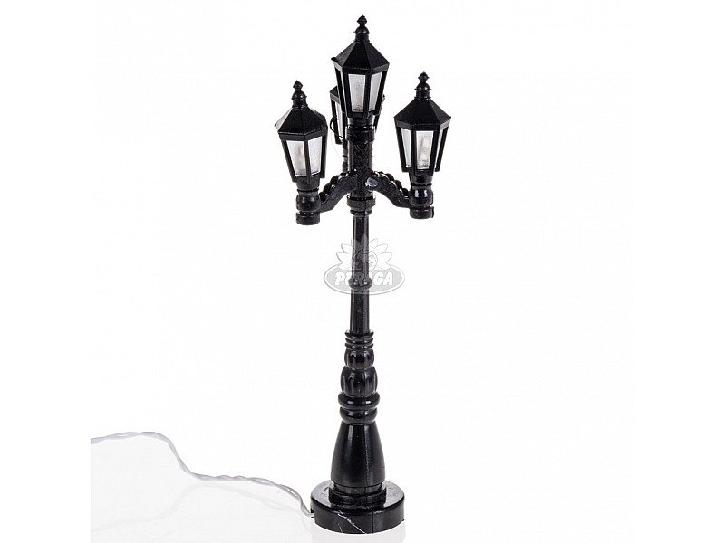 LAMPIONE CON 4 LUCI A BATTERIA H 11 CM PER PRESEPE