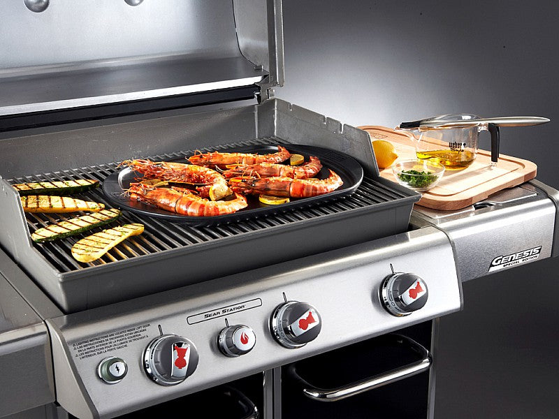 PIASTRA IN CERAMICA 41,3 X 22,2 PER BBQ A GAS E CARBONELLA WEBER
