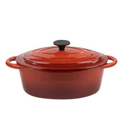 CASSERUOLA GHISA OVALE C/COP NORMANDIE  cm 29 ILSA