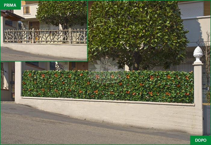 SIEPE ARTIFICIALE ORNAMENTALE PHOTINIA 50X50CM