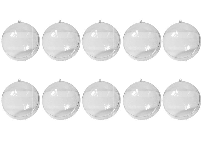 10 PALLINE IN PLEXIGLASS DIVISIBILI Ø8CM