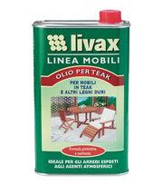 OLIO PER MOBILI IN TEAK E ALTRI LEGNI DURI LIVAX 1 LITRO 2K15