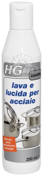 HG LAVA E LUCIDA PER ACCIAIO 300 ML