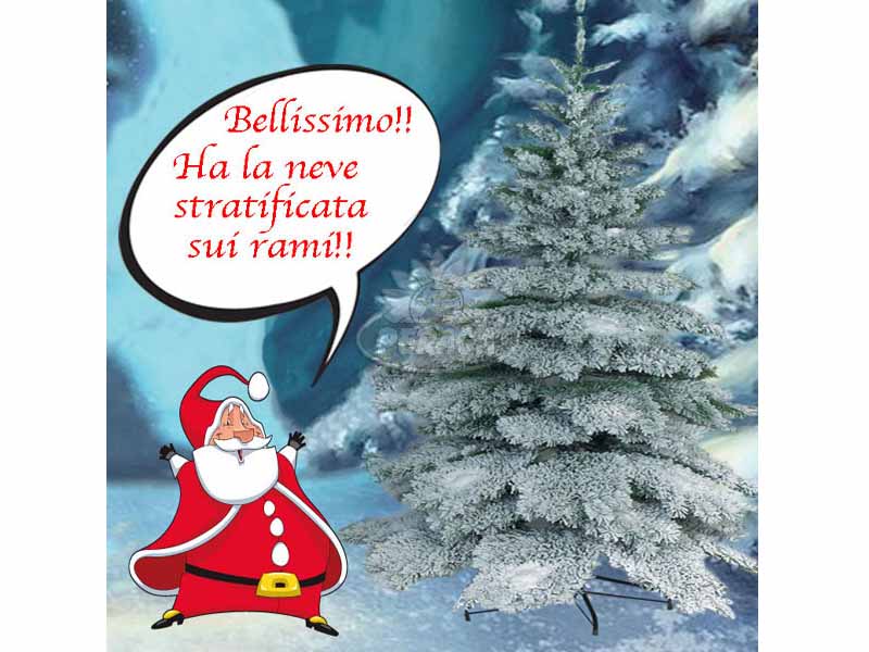 ALBERO DI NATALE MONTEBIANCO 240CM INNEVATO