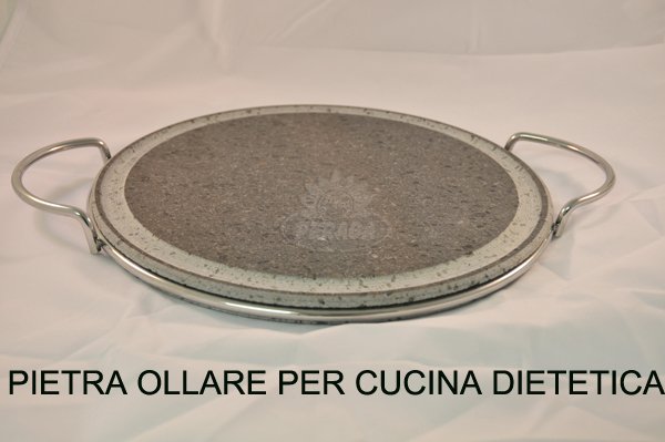 PIETRA OLLARE BISTECCHIERA PER LA CUCINA DIETETICA DIAMETRO 26CM