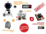 KIT BARBECUE MASTER TOUCH 57 NERO + OMAGGIO LA BIBBIA DEL BBQ