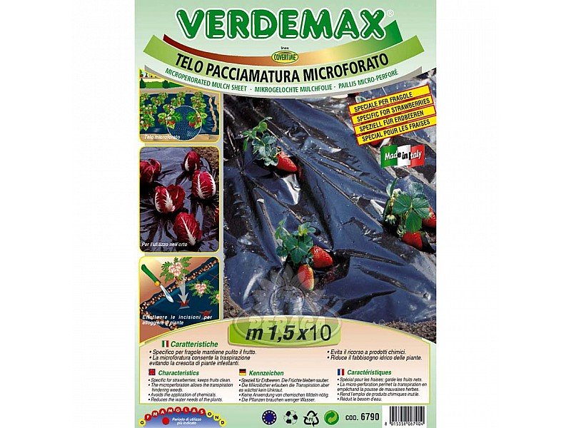 TELO PER PACCIAMATURA PE MICROFORATO M 1,5X10