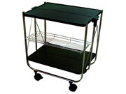 CARRELLO NERO PORTAOGGETTI