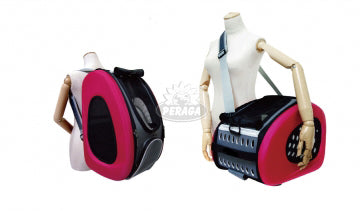 PASSEGGINO PER CANI 5 IN 1 COLORE ROSA