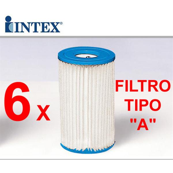 INTEX PEZZI 6 FILTRI CARTUCCIA MOD. A 59900 29000 PER POMPA PISCINA