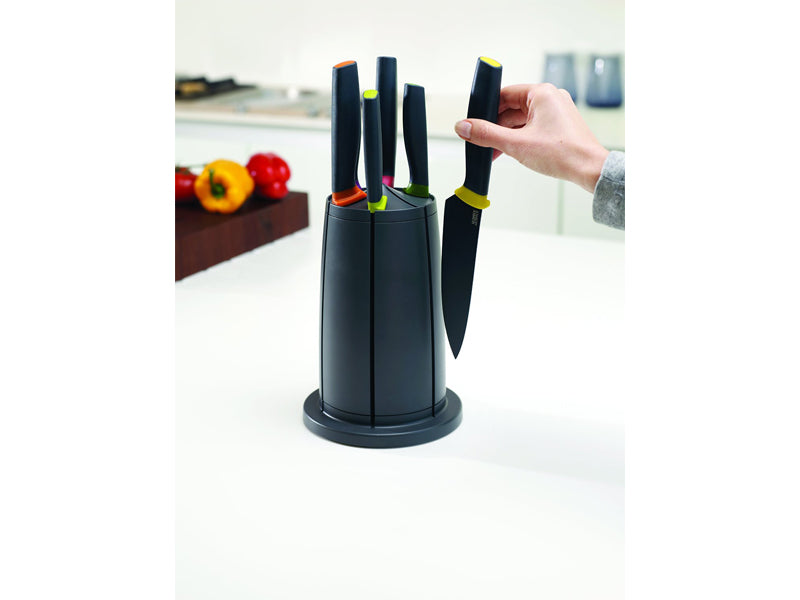 CAROUSEL SET COLTELLI ELEVATE GRIGIO GIREVOLE