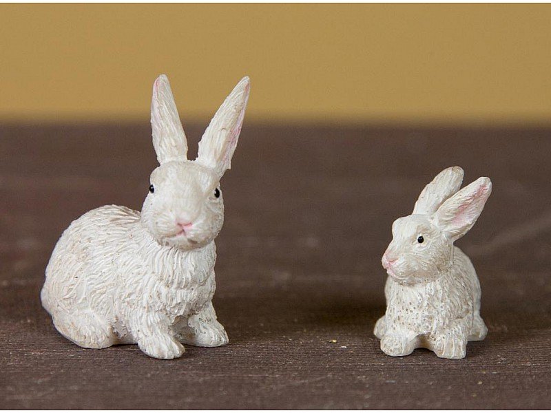 OFFERTA 3 CONIGLI IN RESINA 2,5CM