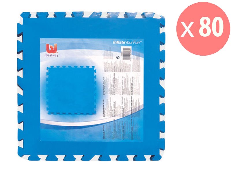 10 CONFEZIONI DA  8 TAPPETINI FONDO PISCINA