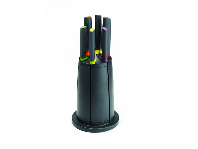 CAROUSEL SET COLTELLI ELEVATE GRIGIO GIREVOLE